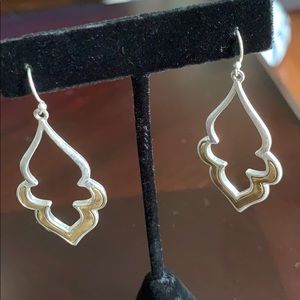 Silver plunder earrings